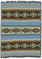 Pure Country Weavers Homestead - Western Tapestry Throw Blanket Woven from Cotton - Made in The USA (72x54) - color: Homestead