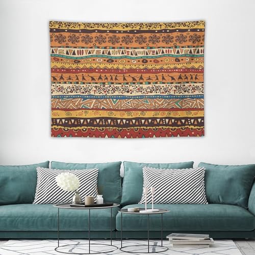 Boho Tribal Abstraction Tapestry, Retro Country Tribal Brown Bohemia Tapestries Home Decor for Living Room Bedroom Decoration 40in Wx30in H (102×76cm) - color: Bohemian Tapestry-17, size: 40in"Wx30in"H (102×76cm)