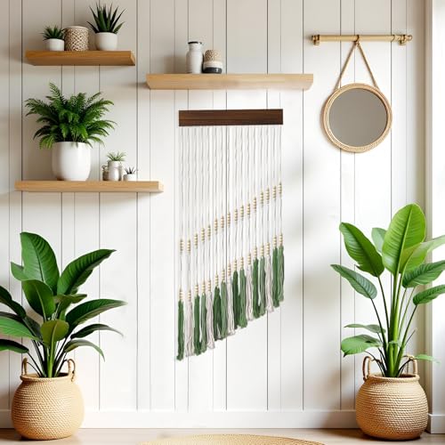 HFWDGTAO Macrame Wall Hanging, Boho Wall Decor, Home Decor - Unique Art Handmade Woven Tapestry, Bedroom Living Room Gallery Bedroom Corridor Background Wall Art Decoration