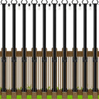 SINLEY 10 Pack 5Ft String Light Poles,Light Poles for Outside String Lights,Outdoor Light Poles with Fork,Metal Pole Stand for Patio,Backyard,Deck - style: 10 Pack 5Ft