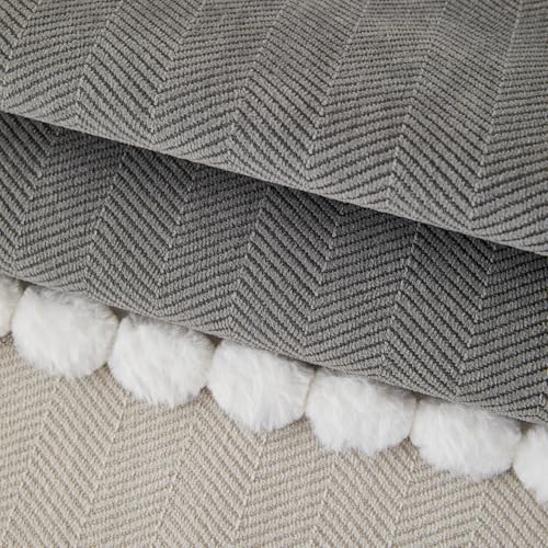 VClife Modern Couch Cover, Non Slip Dog Sofa Cover, Gray, 35.4" x 63" | Pet-friendly Sofa Covers, Scratch-resistant, Waterproof, Non Slip That Stay Firmly In Place, Durable and Machine Washable - color: 01# Gray, size: 35.4" x 63"