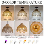 Rattan Pendant Light Fixtures,18.11" Boho Seagrass Pendant Light,3-Light Hand Woven Water Plants Rattan Chandelier for Dining Living Bedroom Kitchen Farmhouse - color: Black, size: 18.11" 3-Light