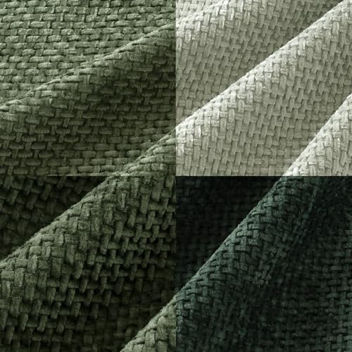 MIULEE Pack of 4 Couch Throw Pillow Covers 18x18 Inch Green Soft Decorative Chenille Pillow Covers Farmhouse Accent Cushion Covers for Boho Spring Home Decor Sofa Bedroom Living Room - color: Green, size: 18" x 18" (Pack of 4)