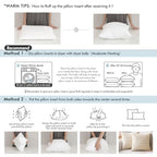 MIULEE 18x18 Inches Pillow Inserts Pack of 2, Decorative Throw Pillow Inserts for Couch - size: 18x18 Inch