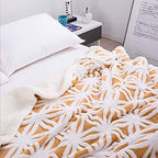 UKELER Yellow Sherpa Fleece Blanket Ultra Plush Lightweight Throw Blankets Cozy Soft Luxury Blanket for Couch Bed 60'' x 50'' - color: C-yellow, size: 50''x60''