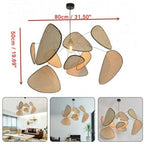 Bamboo Pendant Light Bamboo Art Pendant Rattan Hanging Lamps Wicker Rattan Ceiling Lamp Chandelier Light Fixtures for Kitchen Living Room Bedroom Dining Room