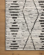Loloi Kamala Collection KAM-02 Charcoal/Dove 2'-7" x 8'-0" Runner Rug - color: Charcoal / Dove, size: 2'7" x 8' (Rectangular)