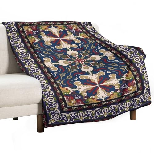 Boho Throw Blanket,Vintage Geometric Textured Rustic Pattern Soft Throw Blanket for Couch Sofa Camping Office Travel Home Bedroom Decor All Seasons 30"x40" - color: Boho-10, size: 30x40in