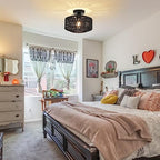 Rattan Light Fixtures Ceiling Mount,Boho Ceiling Light Fixture with Dimmable LED Bulb，Mini Hand Woven Rattan Chandelier Light Fixtures Ceiling for Bedroom Kitchen Entryway Living Room Hallway（Black） - color: Black