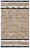 SAFAVIEH Natural Fiber Collection Accent Rug - 2'3" x 4', Natural & Black, Handmade Farmhouse Boho Coastal Rustic Jute, Ideal for High Traffic Areas in Entryway, Living Room, Bedroom (NF874B) - color: Natural/Black, size: 2'3" x 4' (Rectangular)