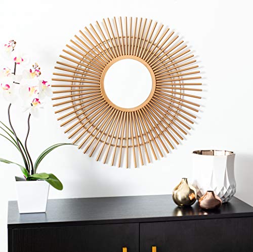 SAFAVIEH Home Marlit Gold Sunburst 24-inch Decorative Accent Mirror