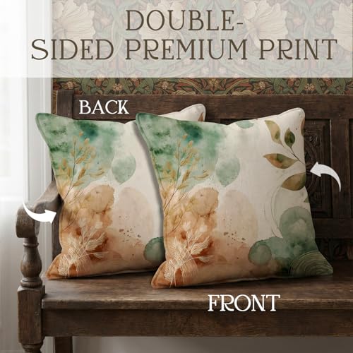 YOU FOUND ME Boho Throw Pillow Covers 18x18 Inch, Vintage Bohemian Carpet Print Pillowcase, Soft Decorative Cushion Cover for Couch Sofa Bedroom Living Room Decor (Pink&Green) - color: Pink&green