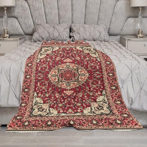 Boho Bohemian Throw Blanket,Rustic Farmhouse Vintage Traditional Ethnic Textures Pattern Soft Throw Blanket for Couch Sofa Camping Office Travel Home Bedroom Decor All Seasons 30"x40" - color: Boho-18, size: 30x40in