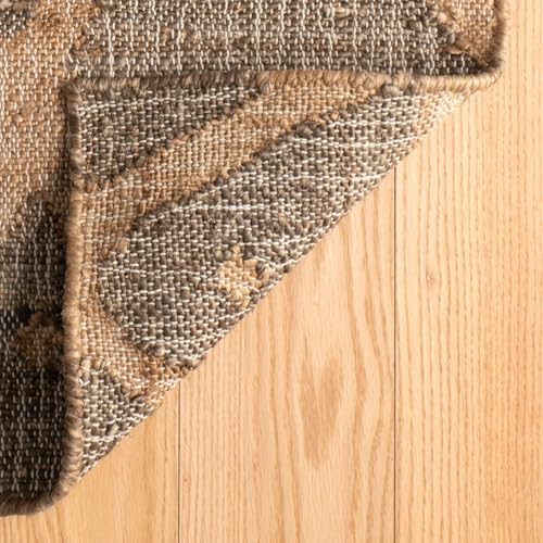 Dash & Albert Rumi Handwoven Jute Rug, 9.5 X 13.5 Feet, Browns Geometric Pattern - color: Rumi Brown, size: 9'6" x 13'6" (Rectangular)