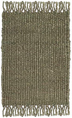 SAFAVIEH Natural Fiber Collection Accent Rug - 2' x 3', Green, Handmade Boho Fringe Woven Jute, Ideal for High Traffic Areas in Entryway, Living Room, Bedroom (NF368G) - color: Green, size: 2' x 3' (Rectangular)