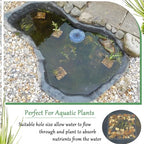 8 Pcs 9 Inch Pond Plant Baskets for Plants Hydroponics Net Pots Water Garden Plant Pots Black Plastic Pond Basket Square Plastic Mesh Pond Containers for Live Aquarium Plants - style: 9" Square-8 PCS