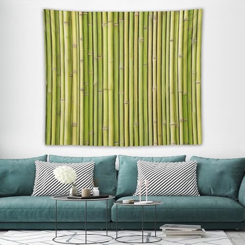 HZOHNAGO Bamboo Tapestry Chinese Style Green Pattern Printed Wall Tapestry Painting Wall Hanging for Bedroom Living Room Dorm 60" W x 50" H - color: Bamboo-7, size: 60"L x 50"W