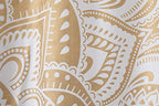 Popular Handicrafts Indian Hippie Bohemian Beautiful Passion Ombre Color Mandala Curtain Panels White Gold - color: Gold, size: 36"W x 51"L (Pack of 2)