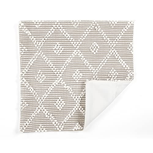 Lush Decor Adelyn Decorative Throw Pillow Cover, 20" W x 20" L, Neutral - Square Pillow - Neutral Diamond Pillow - Textured Pillows - Hygge Decor - Farmhouse Throw Pillows For Bed, Couch, Or Chair - color: Neutral