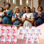 36 Sets Mini Christian Compact Mirrors for Women Inspirational Bible Verse Compact Round Mirror God Bless Mother Pocket Makeup Mirror Bulk Religious Gift for First Communion Church Baptism Party Favor