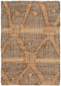 Dash and Albert Rumi Jute Area Rug - 3' x 5' Brown Geometric Handwoven Accent Rug - Durable, Eco-Friendly, High Traffic Area Hallway, Living Room, Stairs - color: Rumi Brown, size: 3' x 5' (Rectangular)
