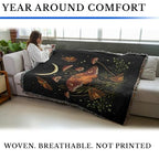 Pure Country Weavers Autumn Light Underwings by Episodic Drawing - Gift Tapestry Throw Blanket Woven from Cotton - Made in The USA (72x54) - color: Autumn Light Underwings, size: 72x54