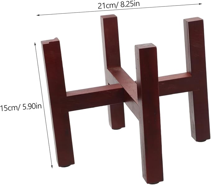 Wooden Flowerpot Stand Plant Stand Boho Decor Solid Wood Pot Rack for Display