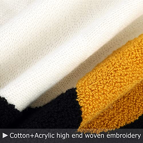 Merrycolor Tufted Boho Decorative Throw Pillow Covers Mid Century Modern Pillows Sun Pillowcases Couch Pillow Covers for Bed Sofa Living Room 18 X 18 Inch Mustard Yellow and Black - color: Sunset, size: 18" x 18" (Pack of 1)