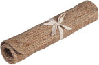 FRELISH DECOR Handwoven Jute Area Rug - 2x3 feet - Natural Yarn - Rustic Vintage Beige Braided Reversible Rug - Eco Friendly Rugs for Bedroom - Kitchen - Living Room - Farmhouse (2'x3')