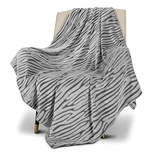 MACEVIA Fleece Throw Blanket for Couch Fuzzy Giraffe Decor 3D Zebra Print Blanket Lightweight Cozy Comfy Super Soft Black and White Blanket for Bed,Sofa 260GSM (Black Zebra,50x60inches) - color: 3d Black Zebra Print, size: Flannel Fleece (50x60 IN)