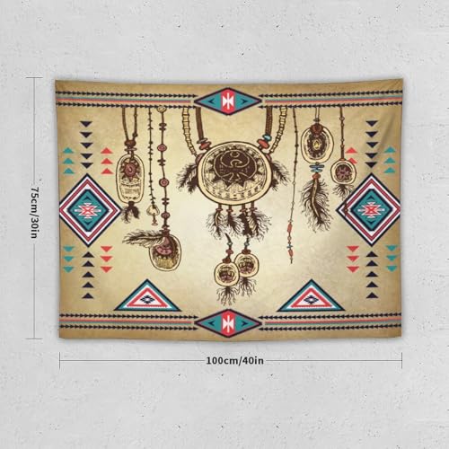 DDCBNS Vintage Aztec Tapestry Wall Hanging,Retro Native American Navajo Ethnic Tribal Design Wall Hanging Tapestry Wall Art Home Décor for Bedroom Living Room Dorm Wall Décor 40" x 30" - color: Aztec Style_2, size: 40"L x 30"W
