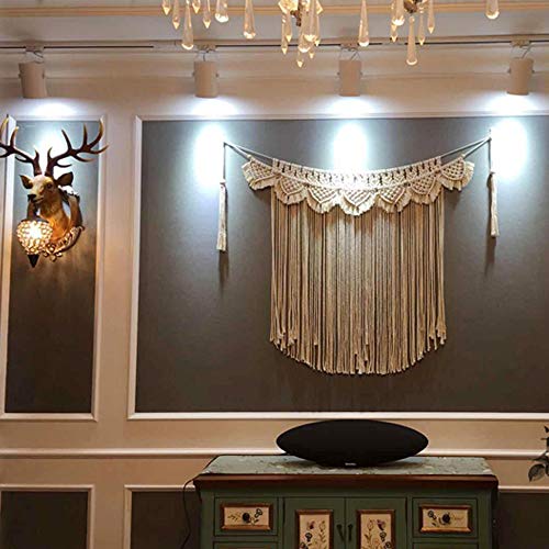 Macrame Woven Wall Hanging Curtain Fringe Garland Banner Boho Shabby Chic Bohemian Wall Art Decor