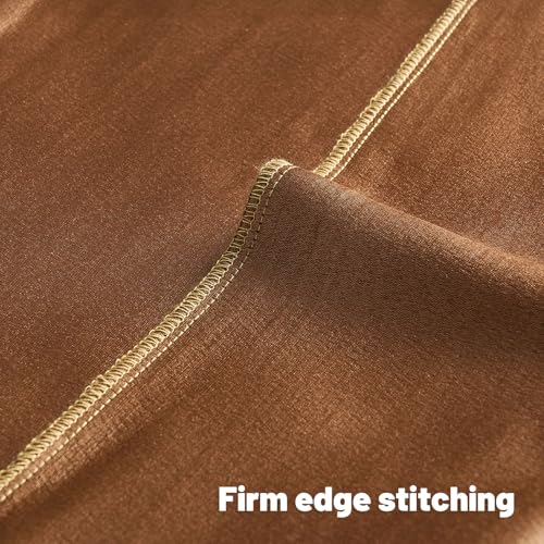 HAUSSY 2 Pack Pillow Covers 26x26 Inch, Boho Embossed Decorative Throw Pillows Soft Striped Textured Cushion Covers Home Decor Morden Patten Pillowcase for Couch Living Room Sofa Bed, Bronze Brown - color: Bronze, size: 26" x 26" (Pack of 2)