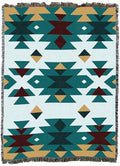 Pure Country Weavers Desert Diamonds Red - Western Tapestry Throw Blanket Woven from Cotton - Made in The USA (72x54) - color: Desert Diamonds Red