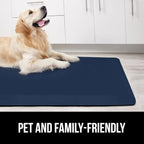 GORILLA GRIP Comfortable Cushioned Kitchen Mats for Floor, Waterproof and Stain Resistant Soft Top, 3/4 Inch Thick Ergonomic Standing Desk Anti Fatigue Mat, Foam Supports Ankles and Feet, 17x24, Navy