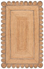 SAFAVIEH Area Rug 6x9 - Natural Fiber Collection - Natural & Grey, Handmade Jute, Ideal for Living Room, Bedroom, Dining Space (NFB125F) - color: Natural/Grey, size: 6' x 9' (Rectangular)