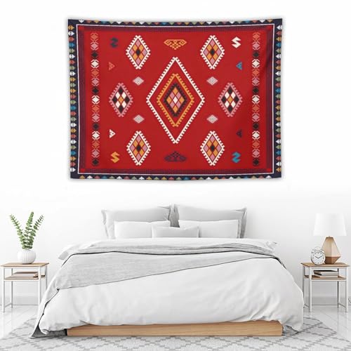 Tribal Aztec Bohemian Tapestry, Ethnic Abstract Geometric Vintage Retro Colorful Art Tapestries Home Decor for Living Room Bedroom Decoration 40in Wx30in H (102×76cm) - color: Bohemian Tapestry-4, size: 40in"Wx30in"H (102×76cm)