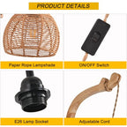 Plug in Wall Sconce,Farmhouse Wicker Wall Lamp Plug in,Hand Woven Rattan Wall Light Farmhouse Rustic Boho Sconces Wall Lighting for Living Room Bedroom - color: 7.87IN Rattan, size: 1 PACK