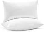 puredown® Feather Down Pillow Inserts, 20x26 Indoor Decorative Pillow Inserts for Bed, Sofa and Couch, Set of 2, Standard Size