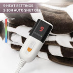 VENTIMI Electric Heated Blanket Full Size, 72" x 84" Heated Blanket with 9 Heat Levels & 2 to 10 Hours Auto Off, Fast Heating Blankets with ETL & FCC Certification, Coffee - color: Coffee, size: Full