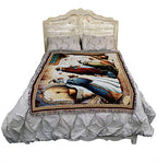 Pure Country Weavers Christmas Three Kings Blanket by Lynn Bywaters - Wise Men Gift Christmas Tapestry Throw Woven from Cotton - Made in the USA (72x54) - color: Three Kings