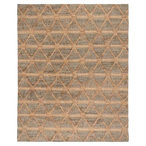 Dash & Albert Rumi Handwoven Jute Rug, 7.5 X 9.5 Feet, Browns Geometric Pattern - color: Rumi Brown, size: 7'6" x 9'6" (Rectangular)