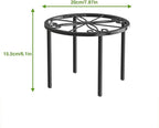 Plant Stand 1 PCS-7.9 IN Flower Pot Stand Plant Rack for Indoor and Outdoor Courtyard Gardens Black