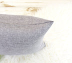 Aiking Home Woven Fine Faux Linen Throw Pillow Cover, Size 18"x18", Light Grey - color: Light Grey, size: 18" x 18" (Pack of 1)