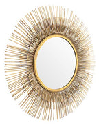 SAFAVIEH Home Collection Weslon 34-inch Gold Sunburst Round Mirror