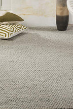 SAFAVIEH Natura Collection Runner Rug - 2'3" x 6', Silver, Handmade Wool Blend, Textured Design, Ideal for Hallway, Bedroom, Foyer (NAT620C) - color: Silver, size: 2'3" x 6' (Runner)