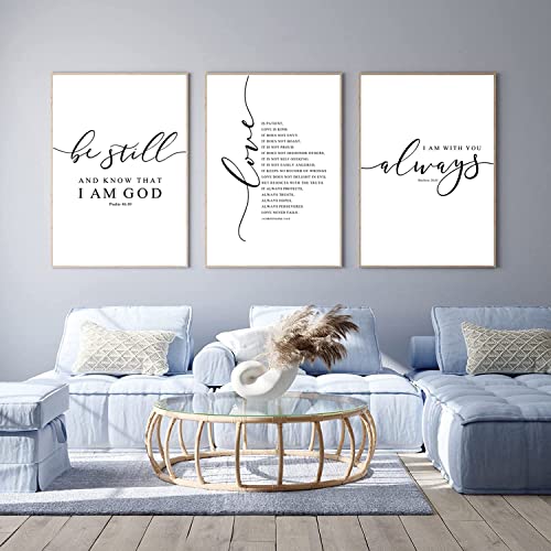 Bible Verse Wall Art Decor Scripture Canvas Wall Art Christian Pictures Inspirational Artwork Scripture Bible Verse Posters Christian Paintings for Living Room Bedroom 16x24 Inch Unframed Set of 3 - color: Bible Verse Art - Two, size: 16x24 Inch Unframed