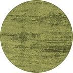 Rugs.com - Angelica Collection Rug – 4 Ft Round Green Easy-Clean Rug – Ideal for Entryways, Bedrooms, and Home Offices - color: Green, size: 4' (Round)