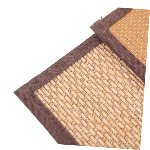 Natural Woven Floor Pillow Boho Home Decor Seating Mat Carbonized Thickness