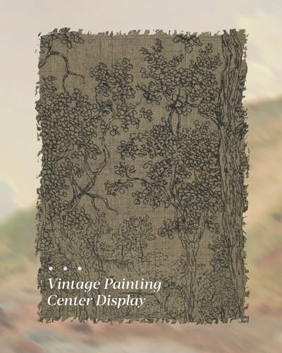 HUARCEY Gold Framed Canvas Wall Art, Antique Sketch Landscape Pictures Vintage Decor, Bedroom Kitchen Shelf Decor, Dark Moody Retro Country Farmhouse Canvas Paintings, 8x10inch - color: Landscape Sketch, size: 10"L x 8"W
